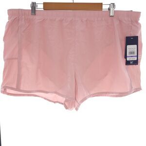 Reebok Run With It Pale Mauve Solid Pink Relaxed Shorts Womens Size XXL